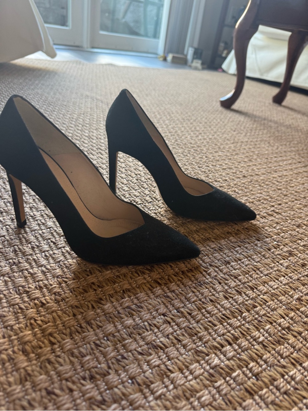 Sandro Black Pointed-Toe Stiletto Pumps - Picture 2 of 7